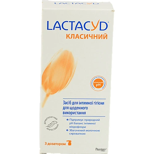 Засіб д.гігієни з дозатором Lactacyd 200мл.