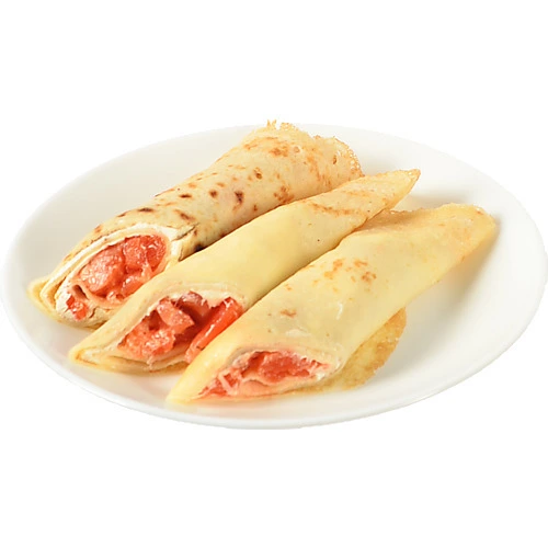 Млинці з сьомгою та крем сиром