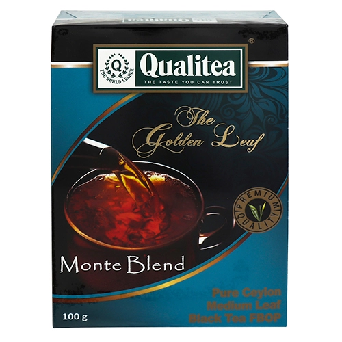 Чай чорний середньолистовий Monte Blend Qualitea к/у 100г