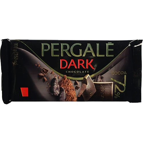 Шоколад Pergale 100гр чорний 72 какао.