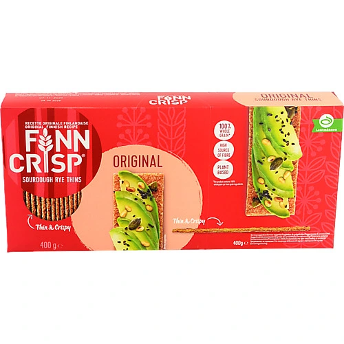 Сухарики житні Фінн Крисп 400г oringinal taste цільнозмелене борошно