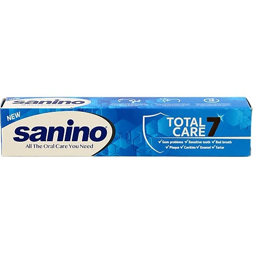 Паста зубна Комплексний догляд Total Care Sanino 90мл