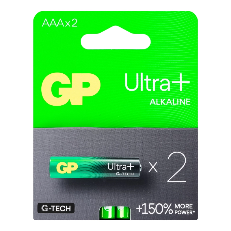 Батарейки ААA LR03 GP24AUP-2UE2 Ultra+ GP 2шт