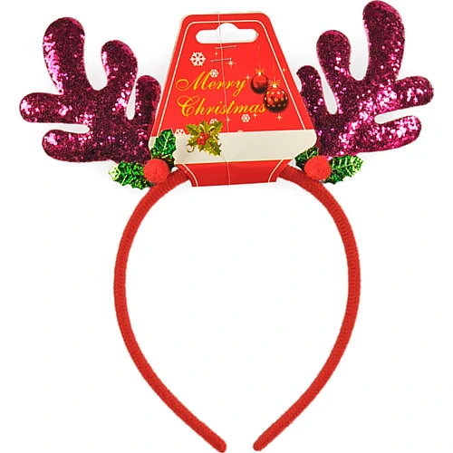 Обідок карнавальний з блискітками роги с вухами в асортименті.