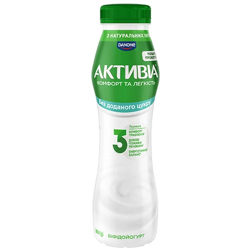 Біфідойогурт Активіа 260г 1.5 натуральний пет