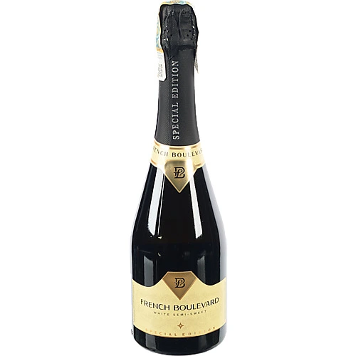 Вино ігристе 0.75л 10-13.5% біле напівсолодке Special Edition Французький бульвар