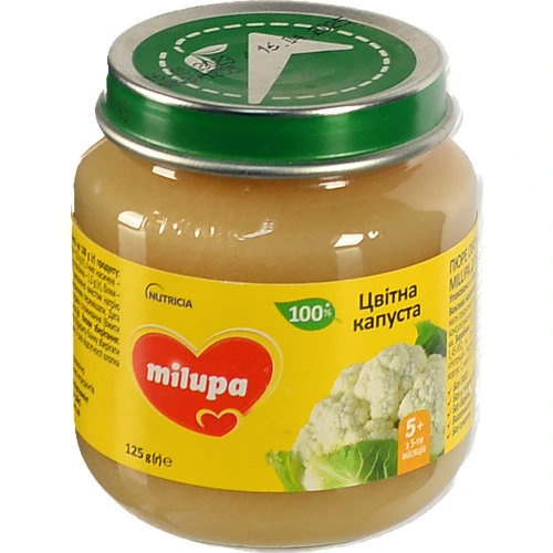 Пюре дитяче Нутріція 125г цвітна капуста milupa