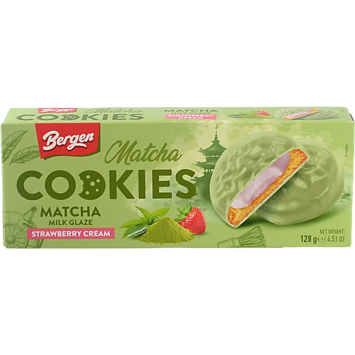 Печиво Bergen Cookies 128г Obsession матча пол. кр