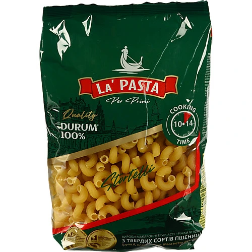 Макарони  La Pasta 400г ріжки