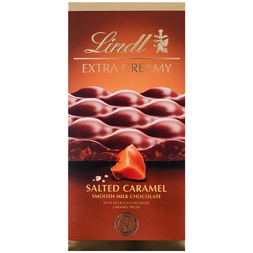 Шоколад Lindt 80г extra creamy молочний карамель