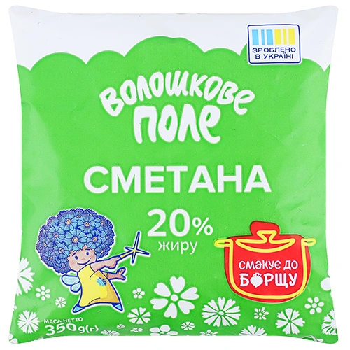 Сметана Волошкове поле 350г 20% пл