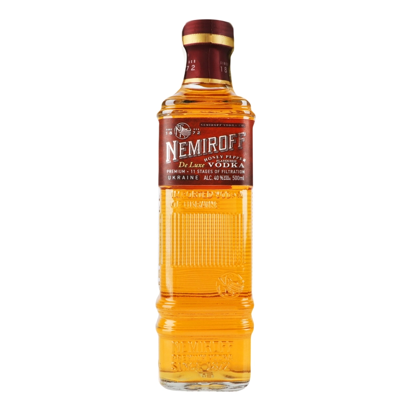 Горілка Nemiroff 0.5л де люкс медева з перцем