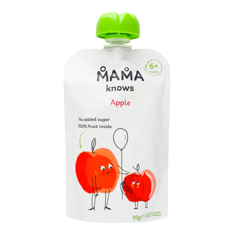 Пюре органічне Mama knows 90г яблучне без цукру