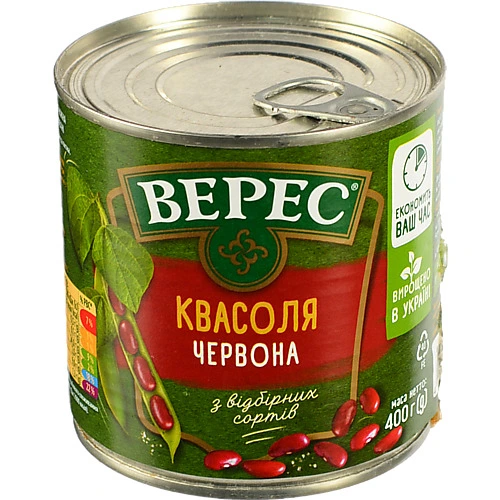 Квасоля червона Верес з/б 400г