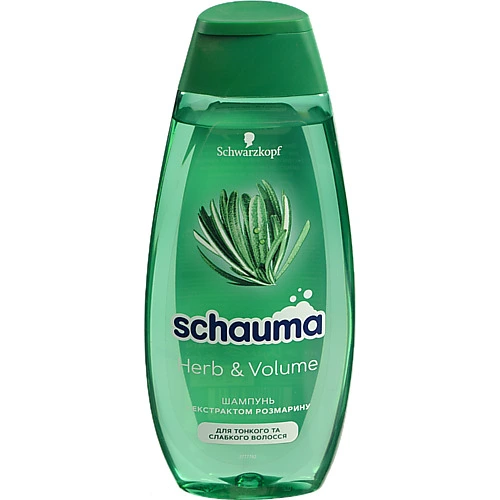 Шампунь для волосся з екстрактом розмарину Herb&Volume Schauma 400мл