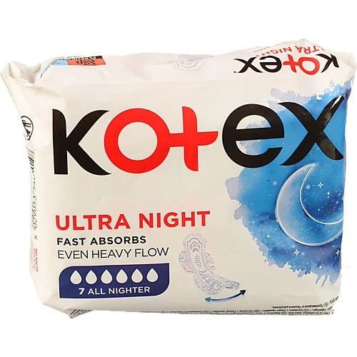 Прокладки гігієнічні Ultra Night Kotex 7шт