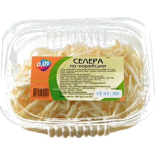 Селера 0.01 180г по-корейськи