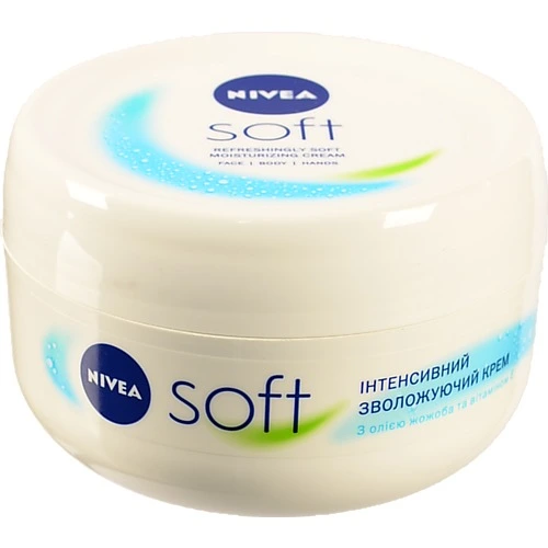 Крем для обличчя рук та тіла інтенсивний зволожуючий Soft Nivea 200мл