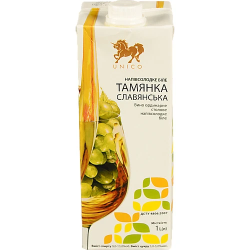 Bино Unico 1л тамянка славянська біле н.с пак
