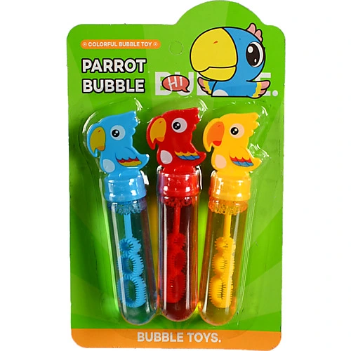 Мильні бульбашки Папуга Набір 3х35мл