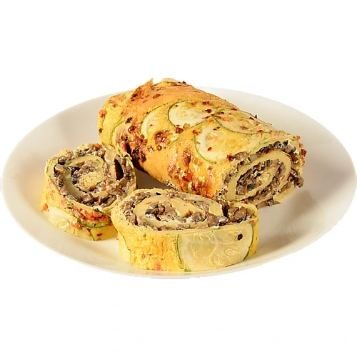 Рулет із кабачка з маскарпоне та грибами