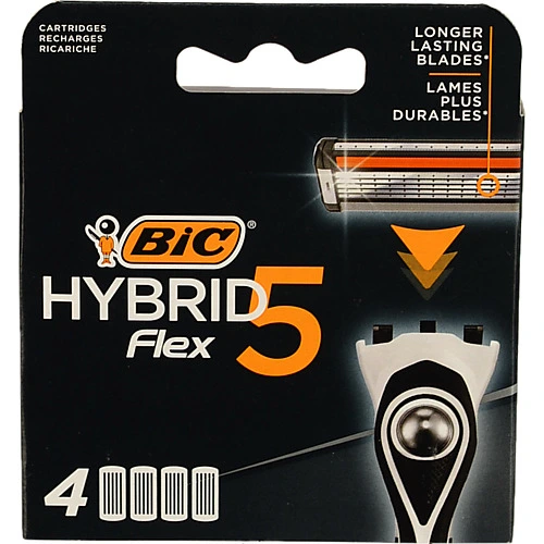 Змінний картридж BIC flex 5 hybrid 4шт для гоління