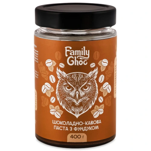 Паста шоколадно кавова Family Choc 400г фундук