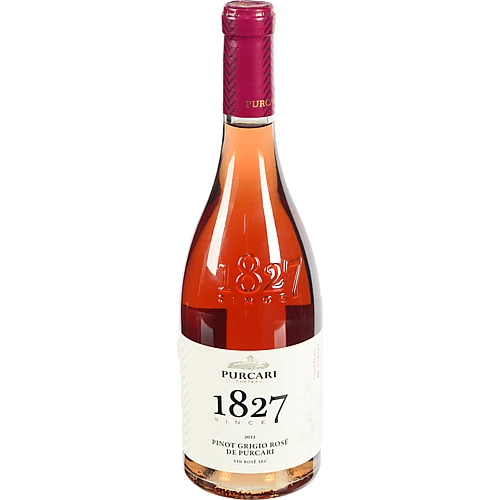 Вино 0.75л 13.5% рожеве сухе 1827 Pinot Grigio Rose Purcari пл