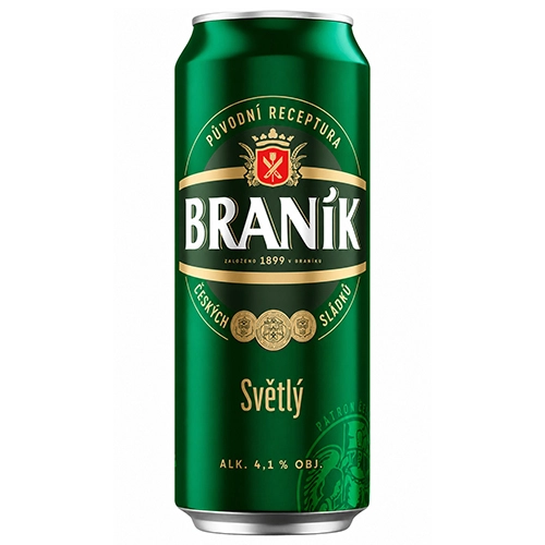 Пиво Branik 0.5л 4.1% світле з.б