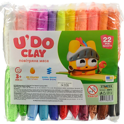 Набір д.творчості Strateg 6г 22шт udo clay