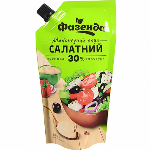 Соус майонезний Фазенда 300г салатний 30% жирності