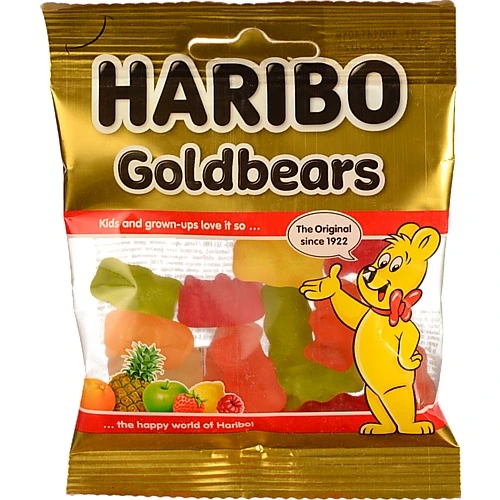 Цукерки желейні неглазуровані Goldenbears Haribo м/у 35г
