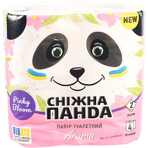 Туалетний папір Сніжна Панда 4 рулони арома