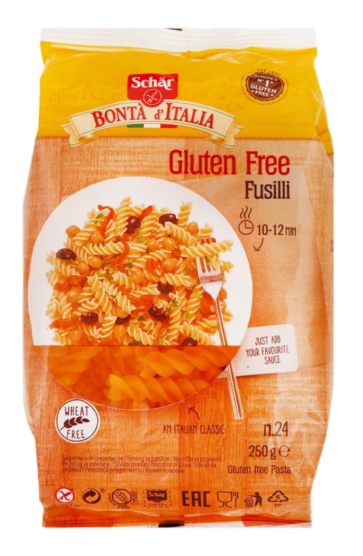 Макарони Dr.Schaer AG 250г спіральки б.глютену