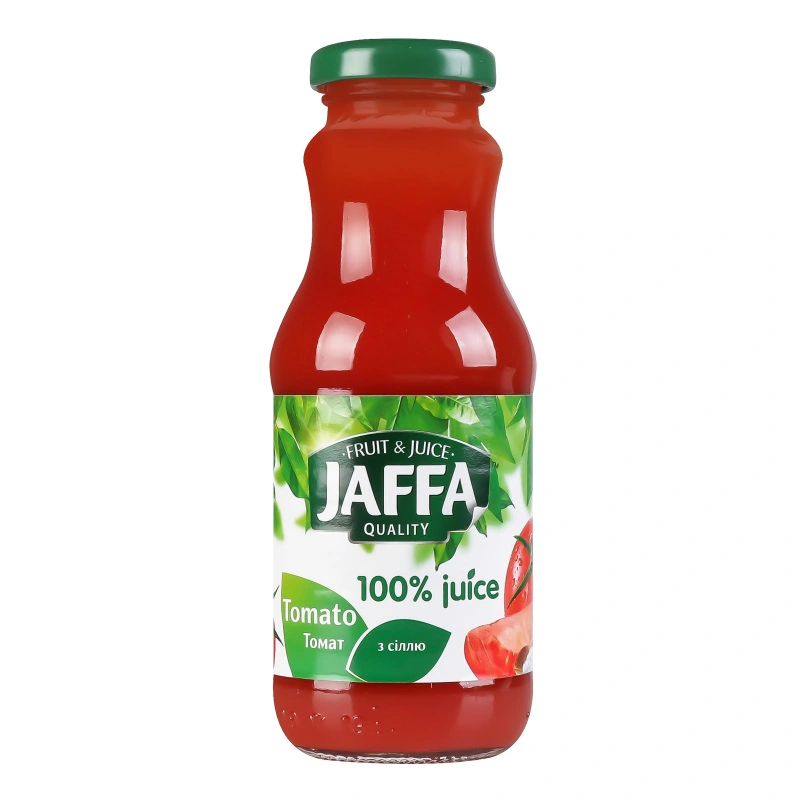 Сік томатний з сіллю Jaffa скляна пляшка 0.25л