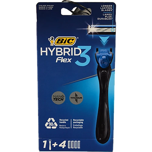 Бритва д.гоління BIC flex 3 hybrid 4шт