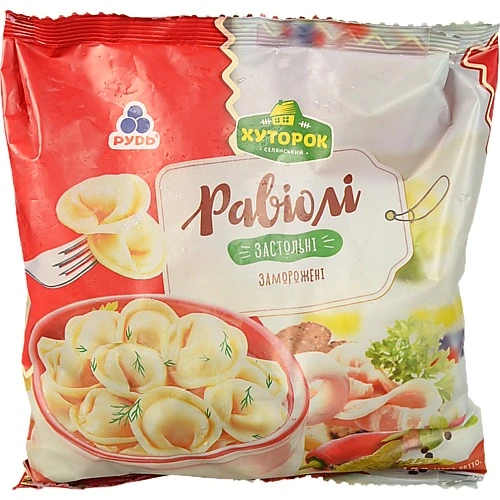 Равіолі Застольні Хуторок м/у 700г