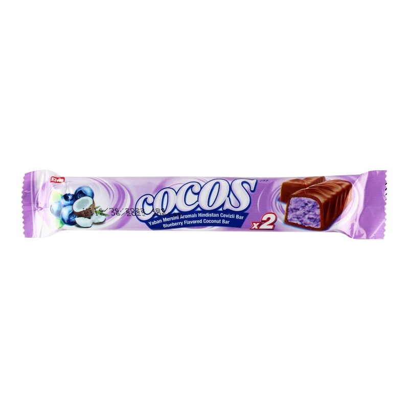Батончик кокосовий з ароматом чорниці Cocos Elvan м/у 48г