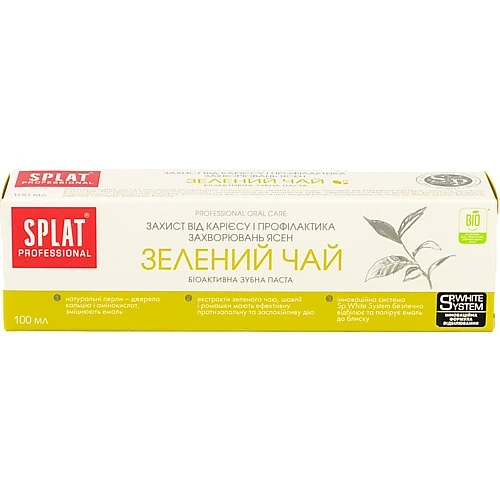 Зубна паста Зелений чай Professional Splat 100мл