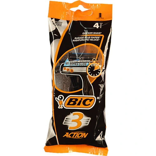 Бритва Bic солей 3 action 4шт