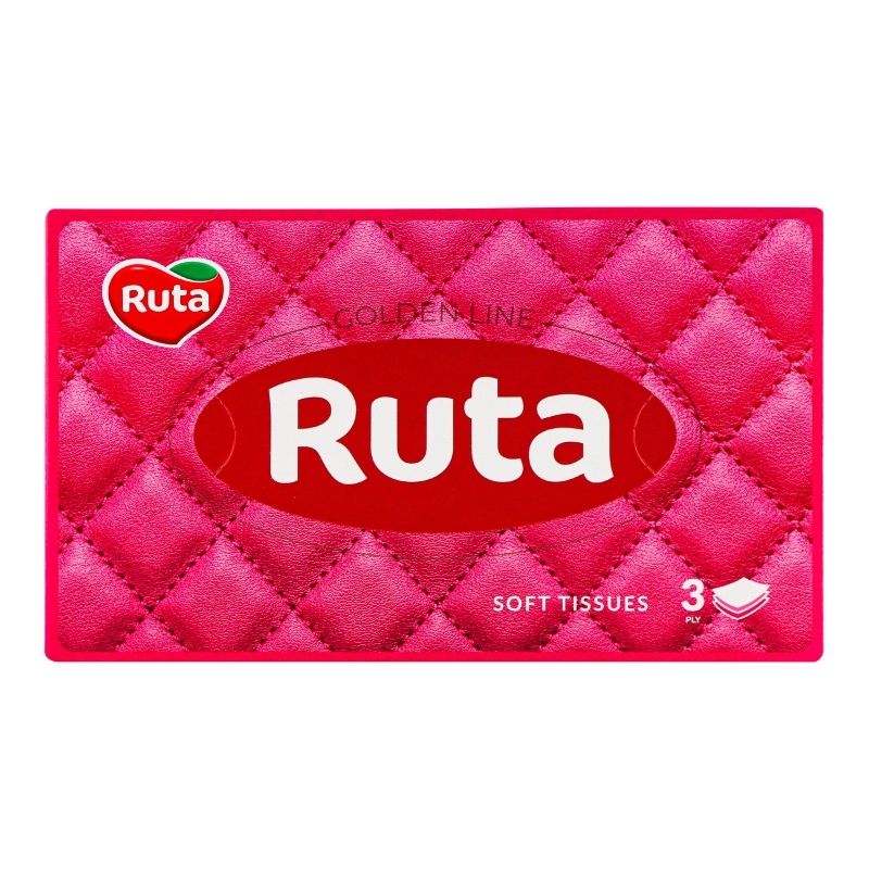 Серветки косметичні 3-х шарові Fashion collection Ruta 60шт