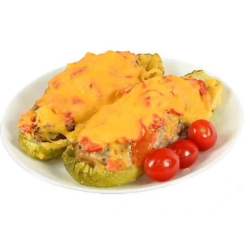 Кабачки з куркою сиром та грибами