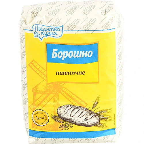 Борошно Пікантна кухня 1кг пшеничне вг