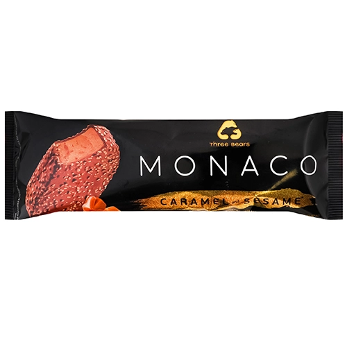 Морозиво Monaco 75г карамель кунжут глазур паличка