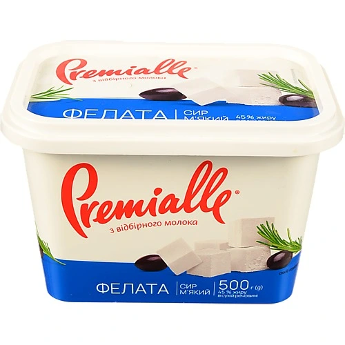 Сир Premialle Фелата м'який 45% 500г
