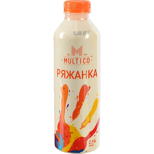 Ряжанка Multico 750г 2.5% пет