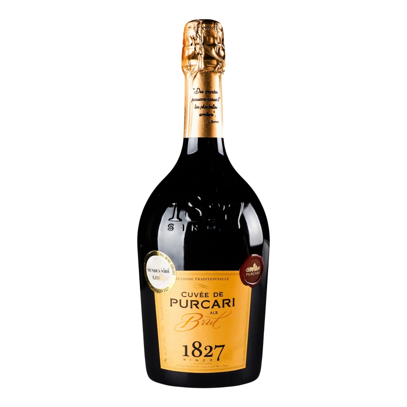 Вино ігристе 0.75л 12.5% біле брют Cuvee De Purcari Purcari пл