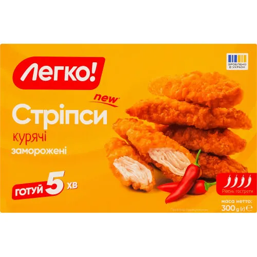 Стріпси Легко 300г курячі заморожені