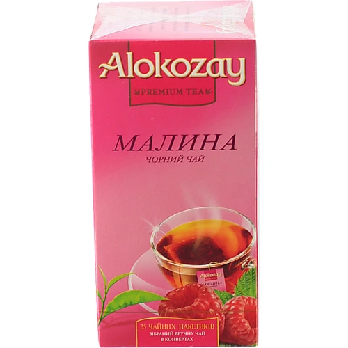 Чай Alokozay 25п чорний малина аромат