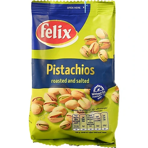 Фісташки Felix смажені солоні, 200 г
